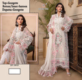 Fox Georgette  Embroidery work Suit